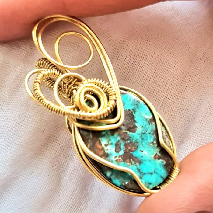 گردنبند فیروزه دست ساز