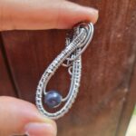 گردنبند دست ساز استیل و مهره