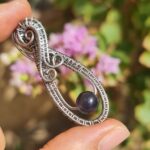 گردنبند مهره سنگ طبیعی