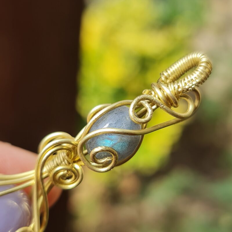 گردنبند سنگ عقیق سوسنی