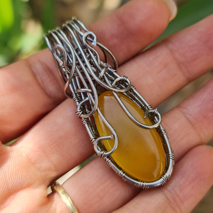 گردنبند شرف الشمس با رکاب دست ساز