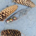 گردنبند سنگ جاسپر مهره ای