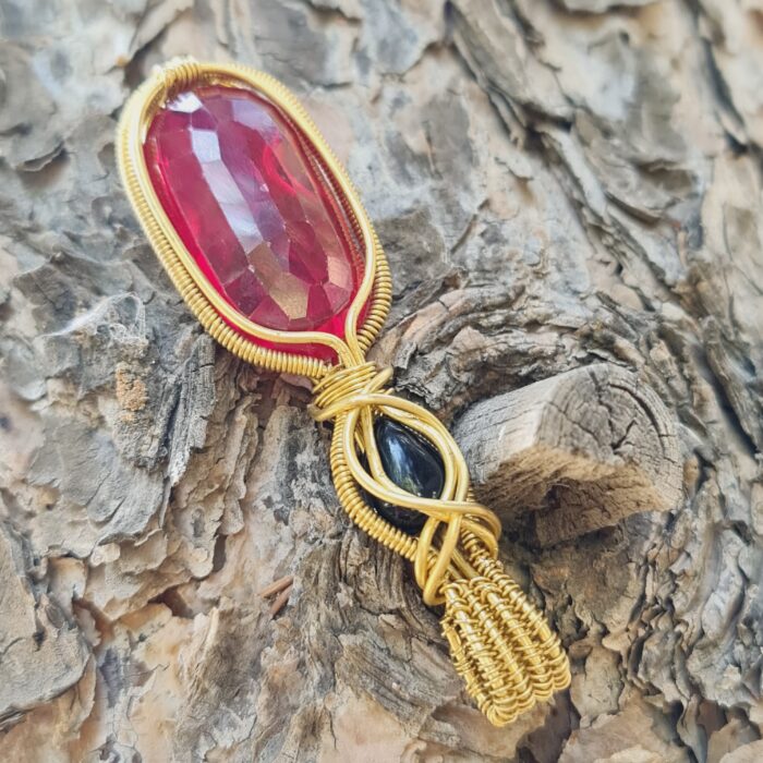 گردنبند یاقوت هندی درشت