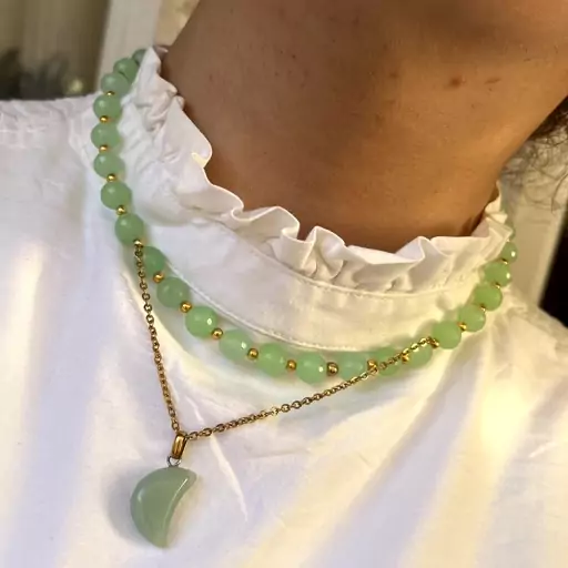 گردنبند سنگ آونتورین