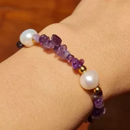 دستبند سنگ آمیتیست اصل