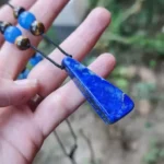 گردنبند بلند رولباسی لاجورد