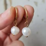 گوشواره طلایی مرواریدی