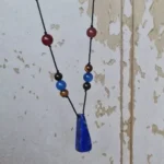 گردنبند سنگ لاجورد عقیق بلند