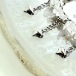 دستبند سنگ اصل کوارتز شفاف