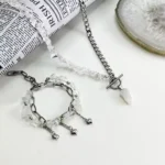 گردنبند و دستبند کوارتز