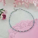 گردنبند سنگ آکوارمارین و مونجوق مینوکی