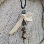 آویز مردانه سنگ چشم ببر و یشم