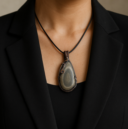 گردنبند سنگ طبیعی