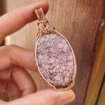 آویز سنگ جاسپر سیارکی