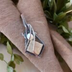 گردنبند سنگ ثروت و پول پیریت