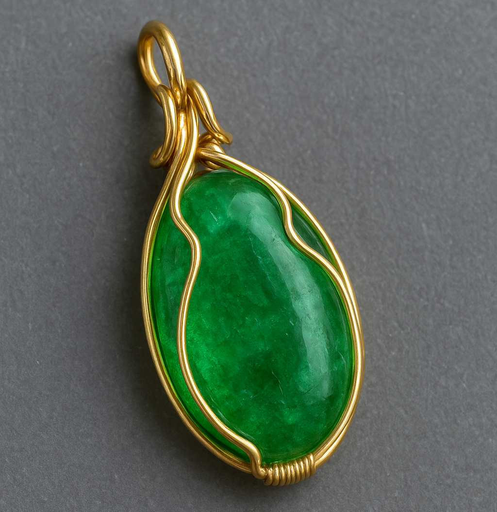 آویز سنگ زمرد