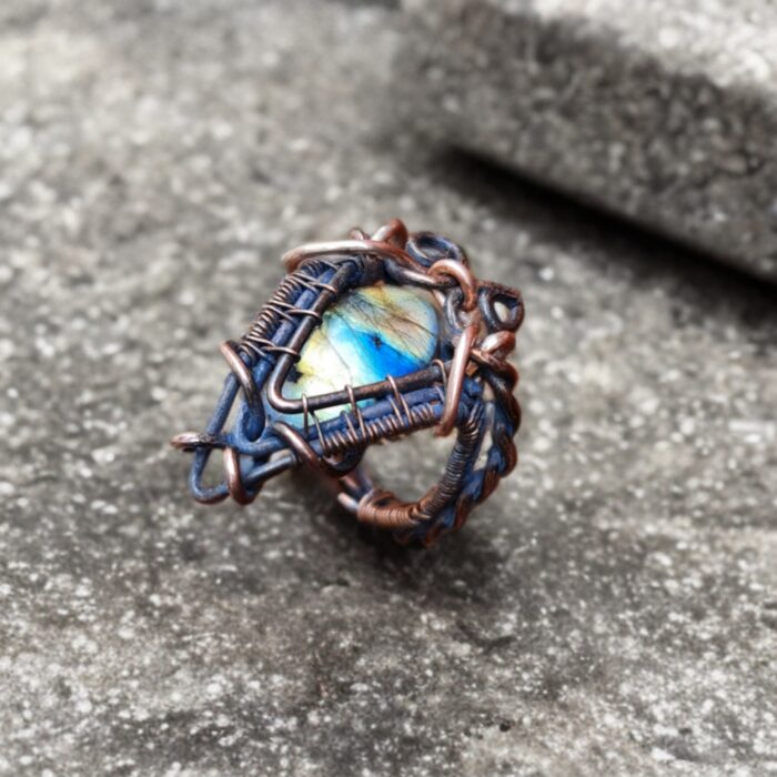 labradorite stone2 انگشتر سنگ لابرادوریت اصل