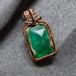 گردنبند سنگ جید دست ساز