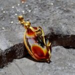 عقیق با رکاب برنز