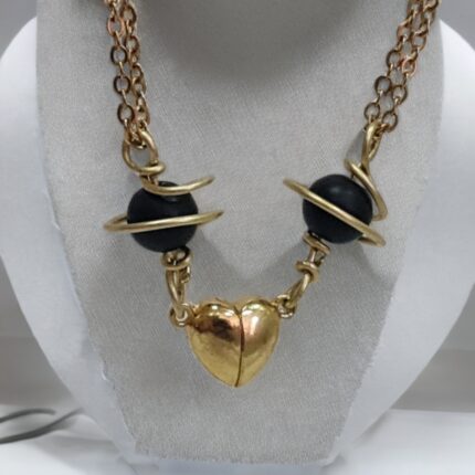 گردنبند دوستی با سنگ اونیکس