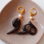 گوشواره مروارید طبیعی حروف هو