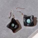 گوشواره آکوانایت با سنگ آکوامارین