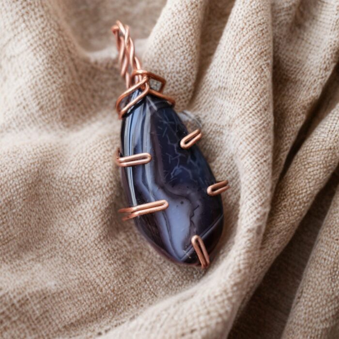 agate-doodi2 آویز عقیق دودی