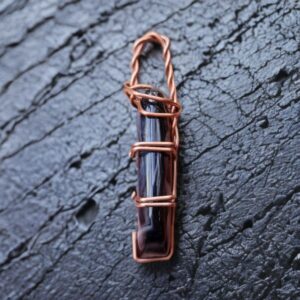 گردنبند عقیق تیره