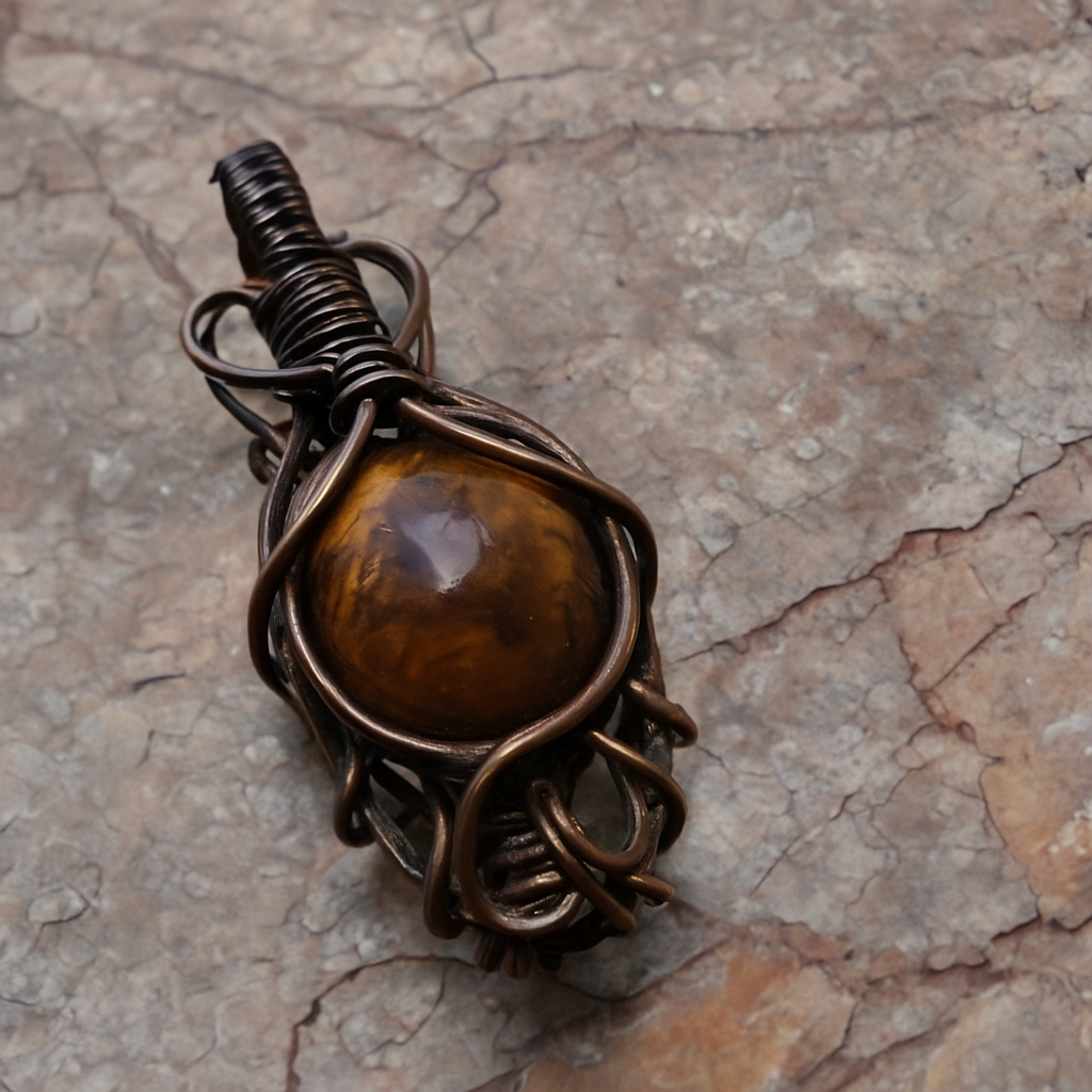 گردنبند سنگ کهربا