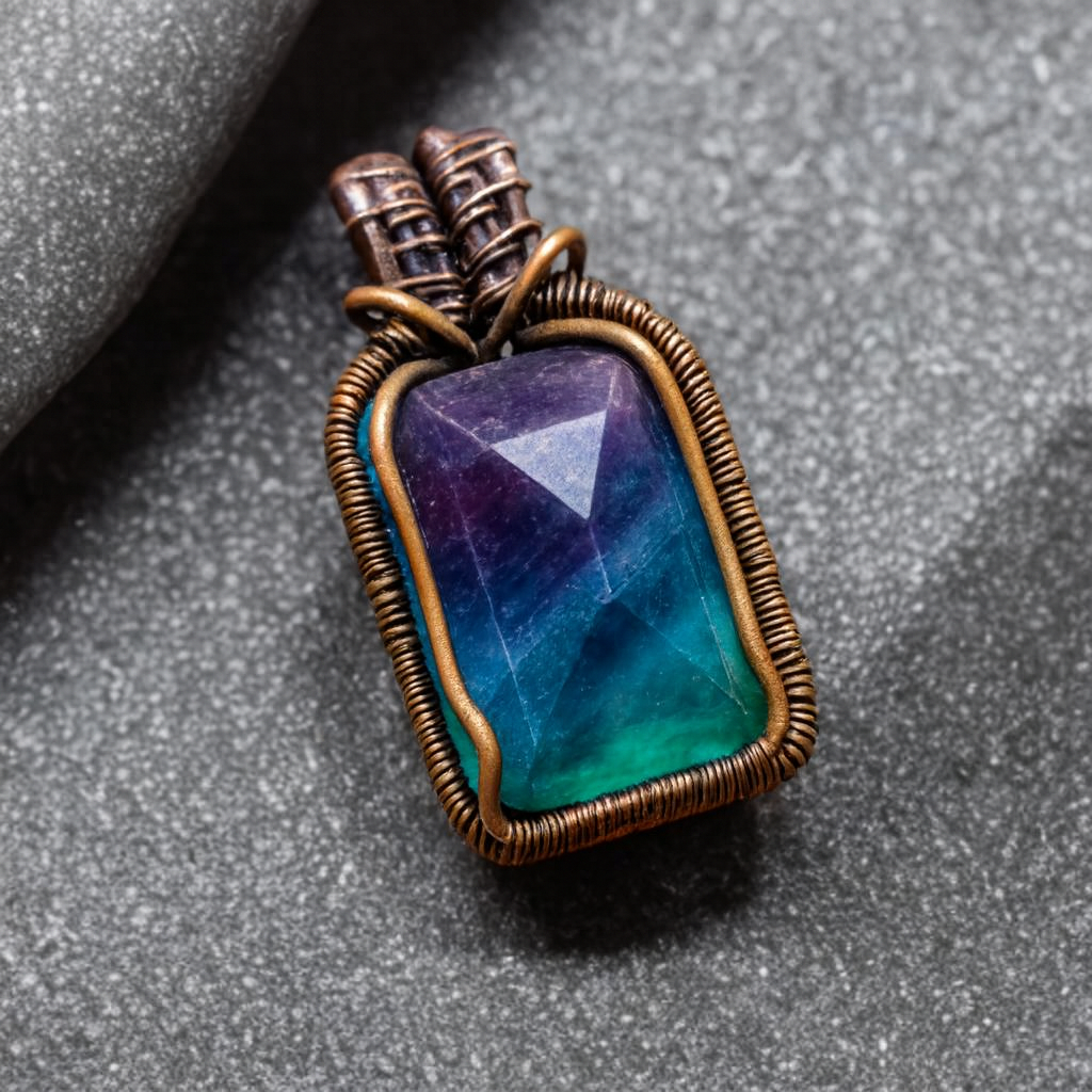 گردنبند سنگ فلوریت