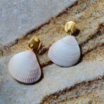 گوشواره صدف طبیعی