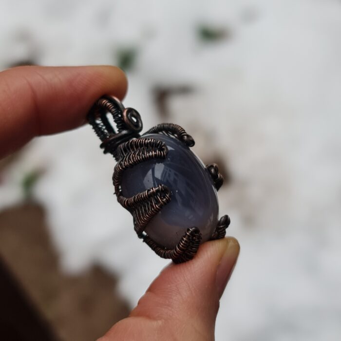 گردنبند سنگ عقیق سوسنی