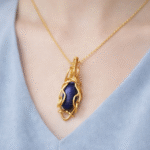 آویز سنگ لاجورد اصل افغان