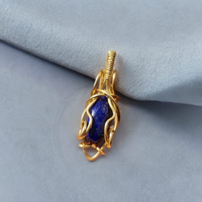 آویز گردنبند سنگ لاجورد