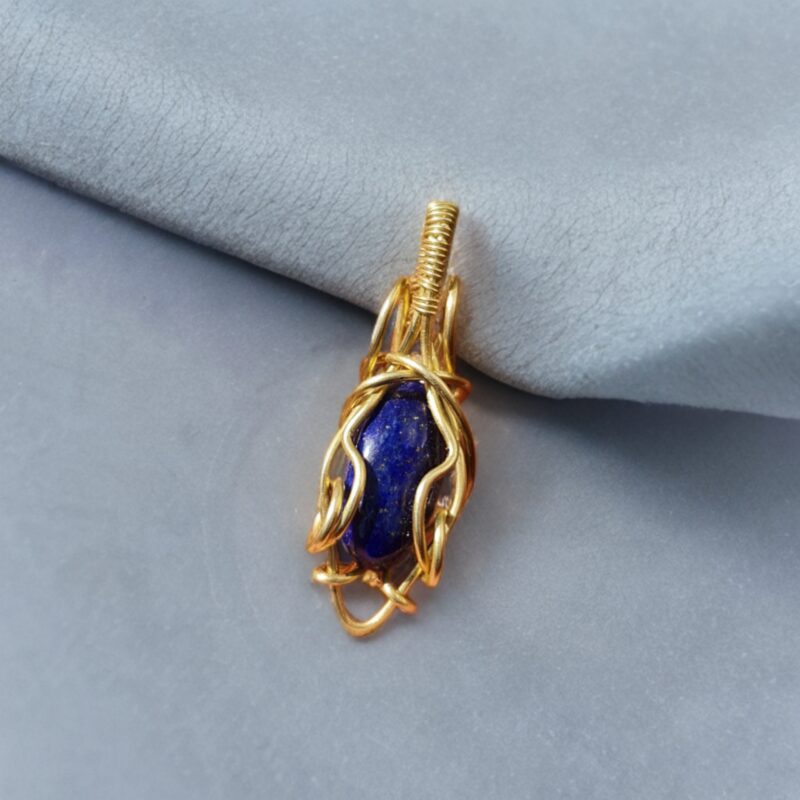 آویز گردنبند سنگ لاجورد