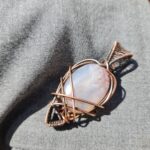 آویز سنگ عقیق سلیمانی