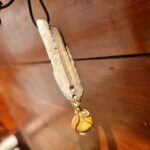 گردنبند سنگ و چوب طبیعی