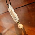 گردنبند چوب و سنگ طبیعی