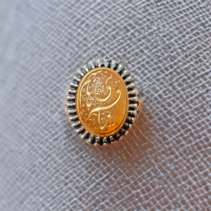 انگشتر نقره حکاکی